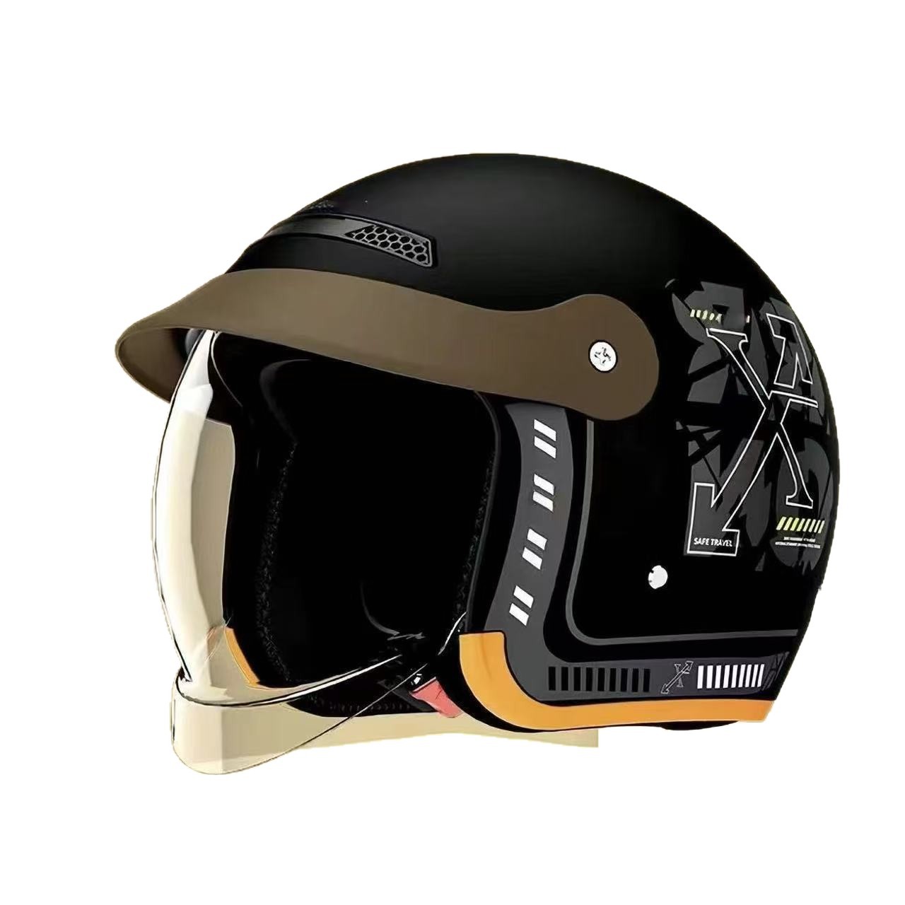 Certificación 3C nuevo casco de invierno eléctrico estándar nacional para hombres y mujeres caliente general a prueba de viento y frío invierno medio casco