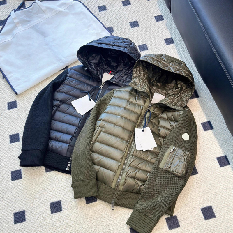 Men's Down-Padded Knit Jacket