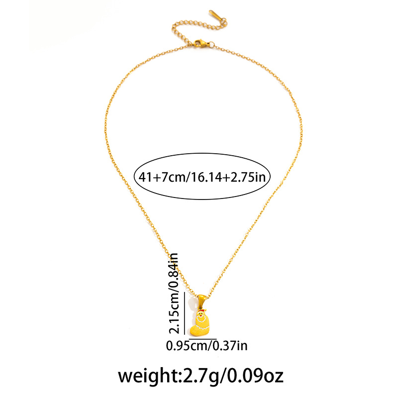 7g Weight 0.03µm Gold Plating Thickness Electroplated Gold Plating Process Golden Plated Plating Material 201 Stainless Steel Pendant Material Pendant Necklace Classification 201 Stainless Steel Chain Material cable chain Chain Type 1 Piece Quantity Holiday, Daily Occasion 201 Stainless Steel Material Santa Claus, Number Pattern Women's Gender Cute Style Plating Craft Fashionable Stainless Steel Christmas Necklace For Women 26 Small Letter Pendants Versatile Minimalist Choker Trendy Accessory 38