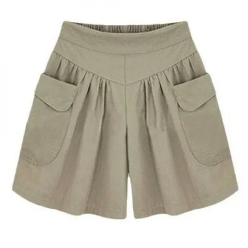 Chiffon Shorts, High-Waisted, Loose-Fitting, Summer Student Oversized Plus-Size Thin Casual Wide-Leg Hot Pants for Outer Wear