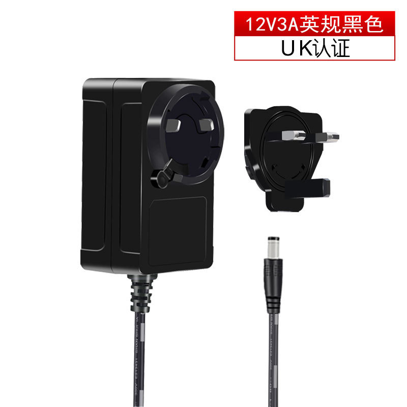 国境を越えた供給 36 ワット EU 認定交換可能なヘッド電源アダプタ 12V3A 加湿器電源アダプタ 12v|undefined