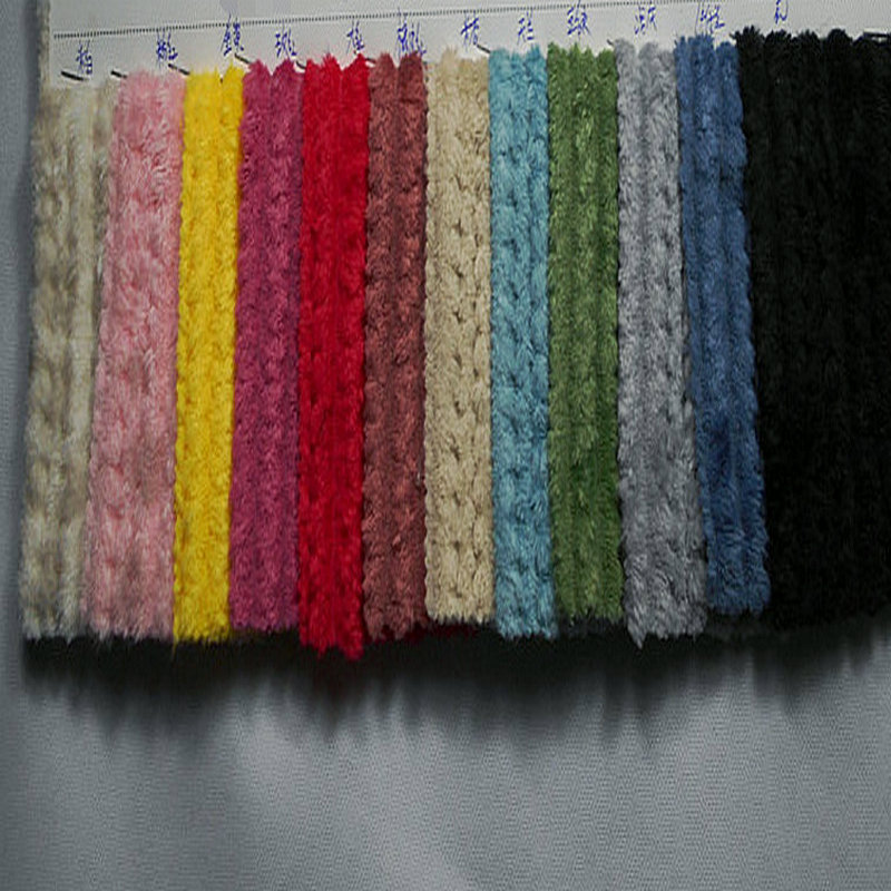 360G双面加厚法兰绒条纹贝贝绒双面绒竖条提花玉米菠萝格服装面料