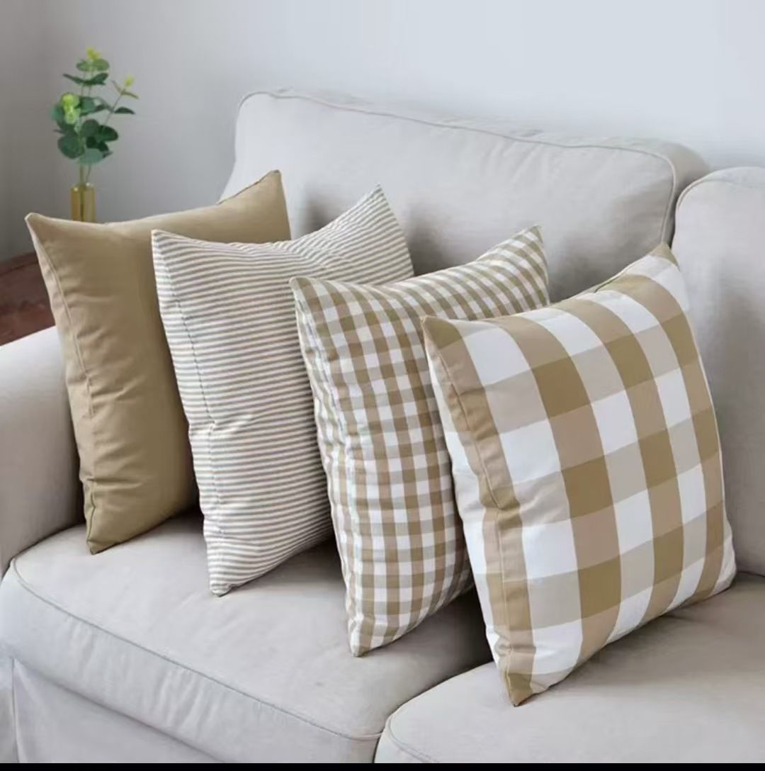 Cojín de asiento de algodón y lino para oficina y sofá