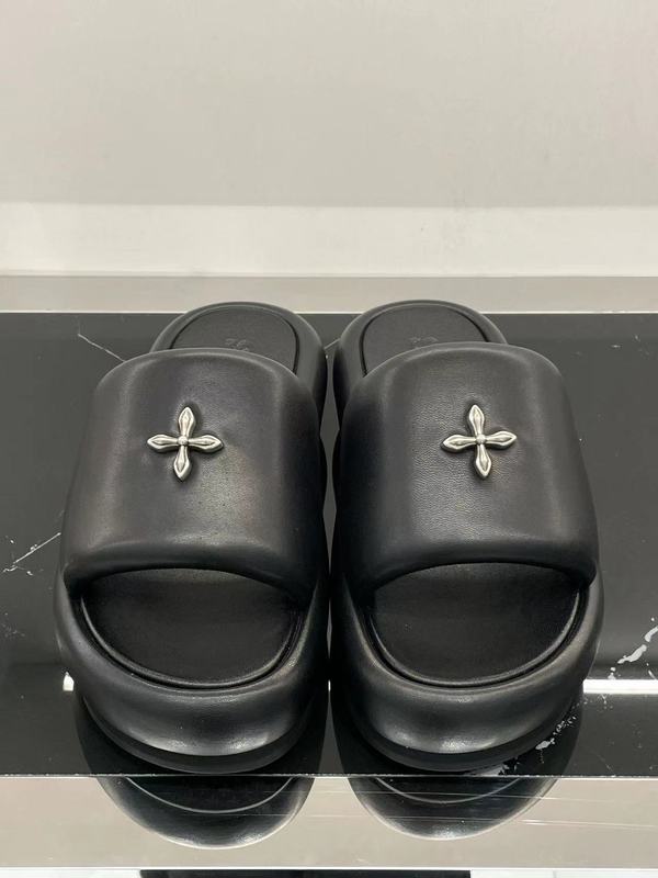 高品質！ Wu Xuan Yi の同じスタイル SMFK クロスフラワーファースリッパブラックベルベット厚底アウターウェアスリッパ女性用|undefined