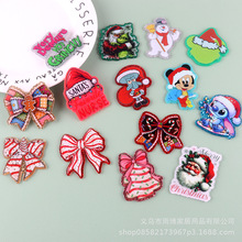 新款卡通散粉圣诞可爱人物树包包饰品亚克力萌物 DIY贴片配件