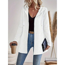 J 71183 Hooded twist knit cardigan ��ñ�黨��֯�����羳