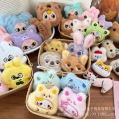可爱甜美少女卡通凯蒂猫毛绒发饰围巾手套挂件胸针配件辅料配饰