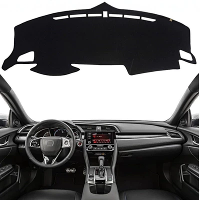 2021-2016 Honda Civic dashboard mat for left and right-hand drive, anti-glare mat for dashboard