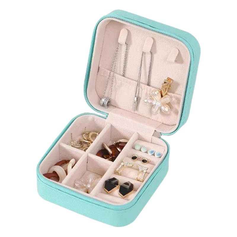 Простой ins Макарон цвет коробка для хранения ювелирных изделий дорожные серьги ожерелье кольцо хранение портативная шкатулка для драгоценностей