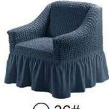 Cubresofá Seersucker universal, de poliéster elástico con falda, decoración para todas las estaciones, venta directa de fábrica.