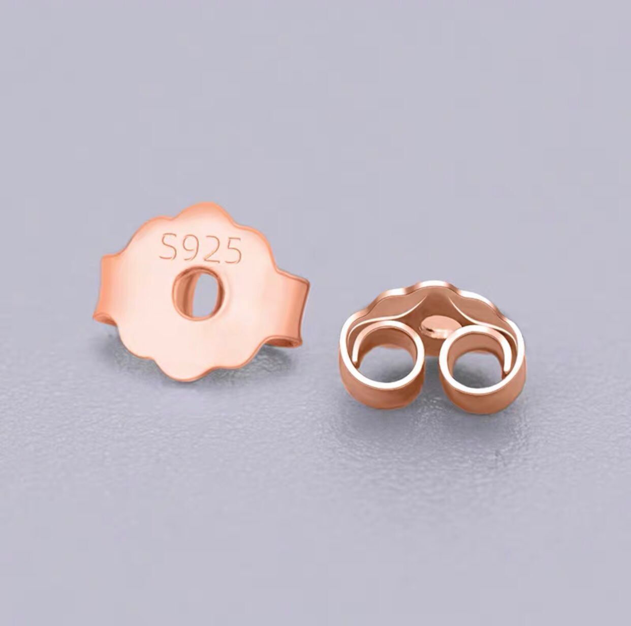 1 Pair Quantity 925 Sterling Silver Material 1 Pair 925 Sterling Silver Geometric Ear Clip Ear Nuts