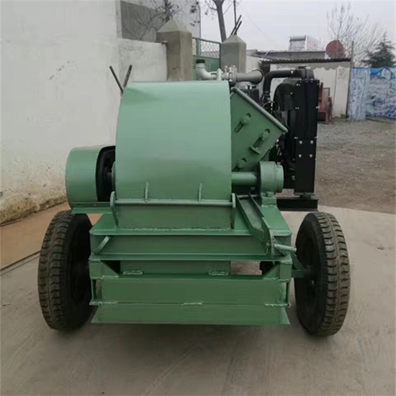 木工厂废料玉米芯磨粉机 清远木材削片锯末机 圆木头破碎粉碎机