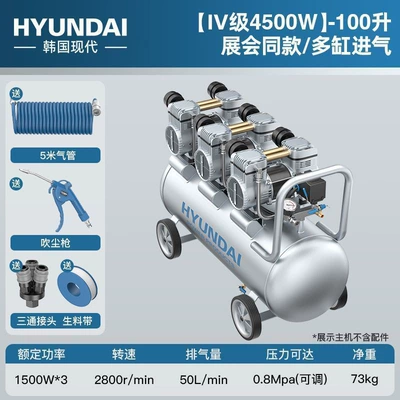 Pump Oil-Free Silent Mini | Hava kompressorları - same-model-as-110l-exhibition-45000w-multi-cylinder-air-intake