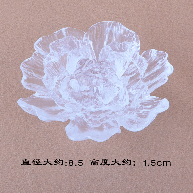 牡丹花茶枕香插摆件琉璃工艺品客厅禅意茶书房桌面家居装饰手把件|undefined