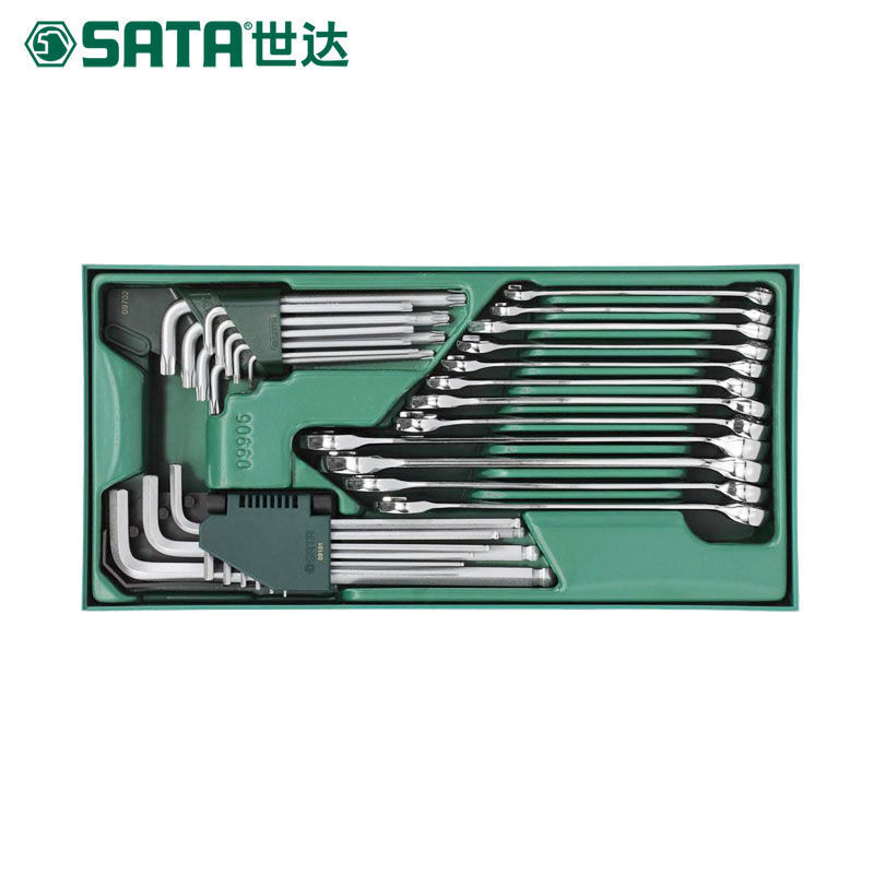 世达（SATA）工具托组套-30件两用扳手及内六角扳手 09906