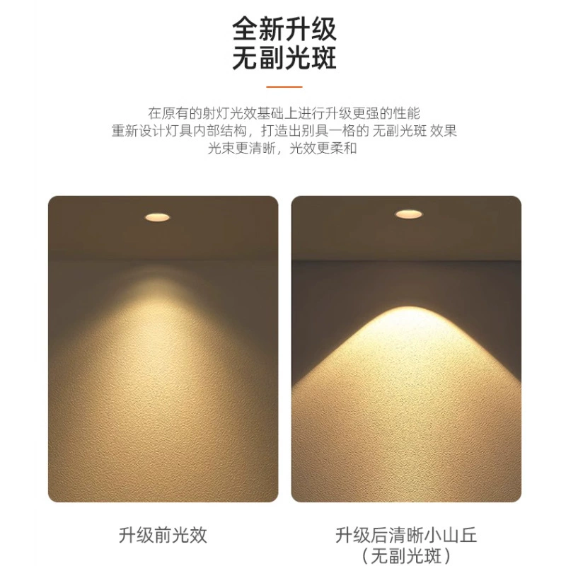 Built-in waterproof lights for bathroom, LED ceiling light for hotel