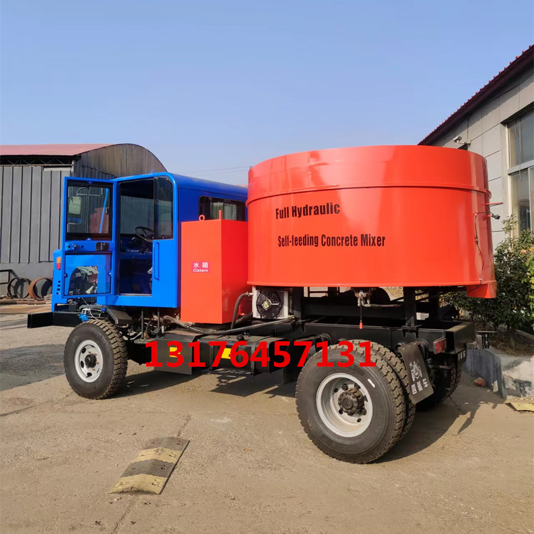 multi-functional concrete mixer自上料平口搅拌车 朝天锅搅拌车