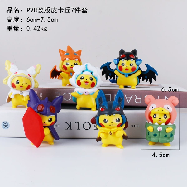 7 modified Pikachu