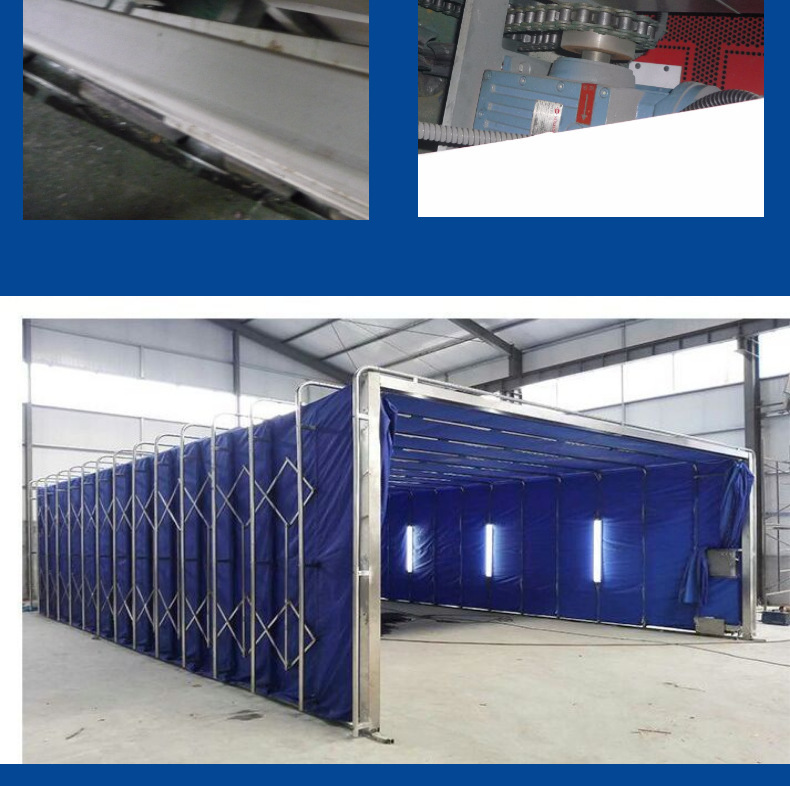 伸缩移动喷漆房