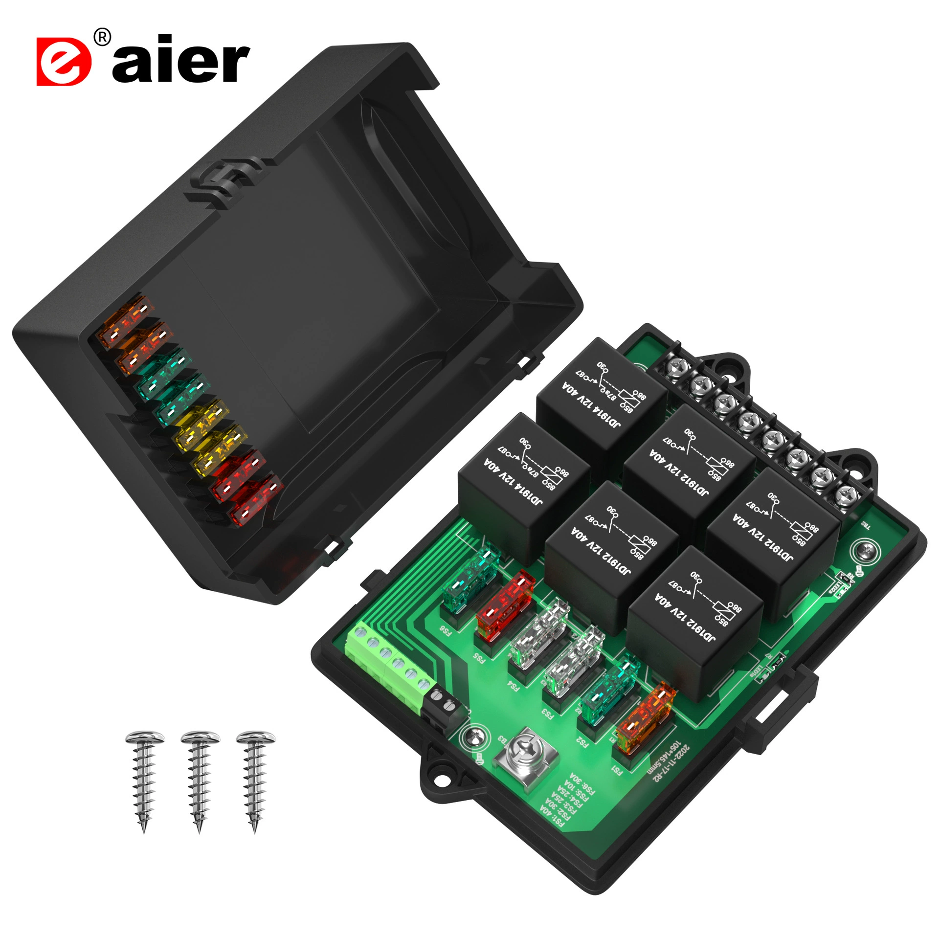 RB-R6F6-3 автомобильный релейная коробка модифицированная розетка автомобильная распределительная коробка предохранитель коробка PCB реле коробка