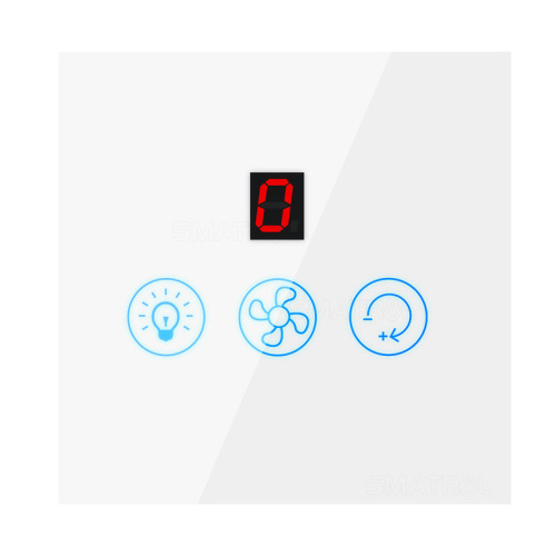 Tuya Smart Home WiFi Fan Light Touch Switch Speed ​​Adjustment Wall European and American Standard APP Voice Timing Control