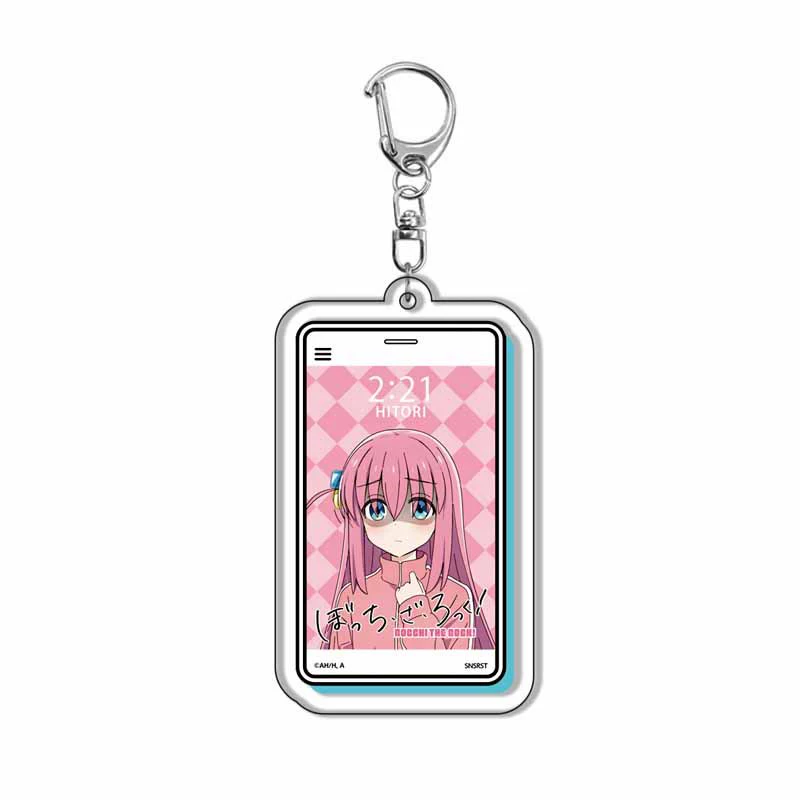Acrylic Anime Keychain (Fujishada Liang) 5.5 cm, Rectangular Character Pendant