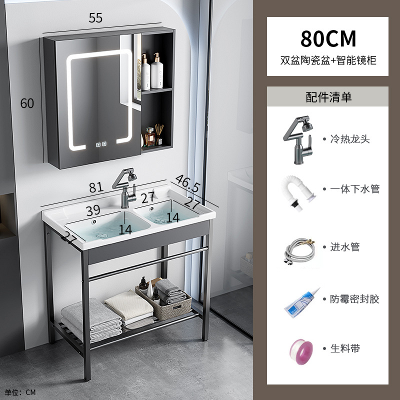 acero inoxidable doble lavabo cerámica un todo soporte lavabo profundizar lavabo lavabo lavabo lavabo