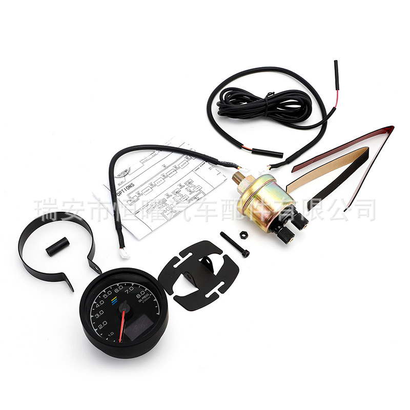 Car Modification Instrument Greddi Water Temperature, Engine Speed, Oil Pressure, Turbocharger Voltage, Vacuum, and Exhaust Temperature Multifunctional Vehicle Gauge