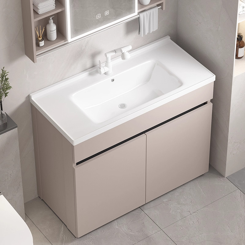 Thickened Honeycomb Bathroom Cabinet Combination Floor-Standing Integrated Ceramic Wash Basin Wash Basin Balcony Laundry Basin
