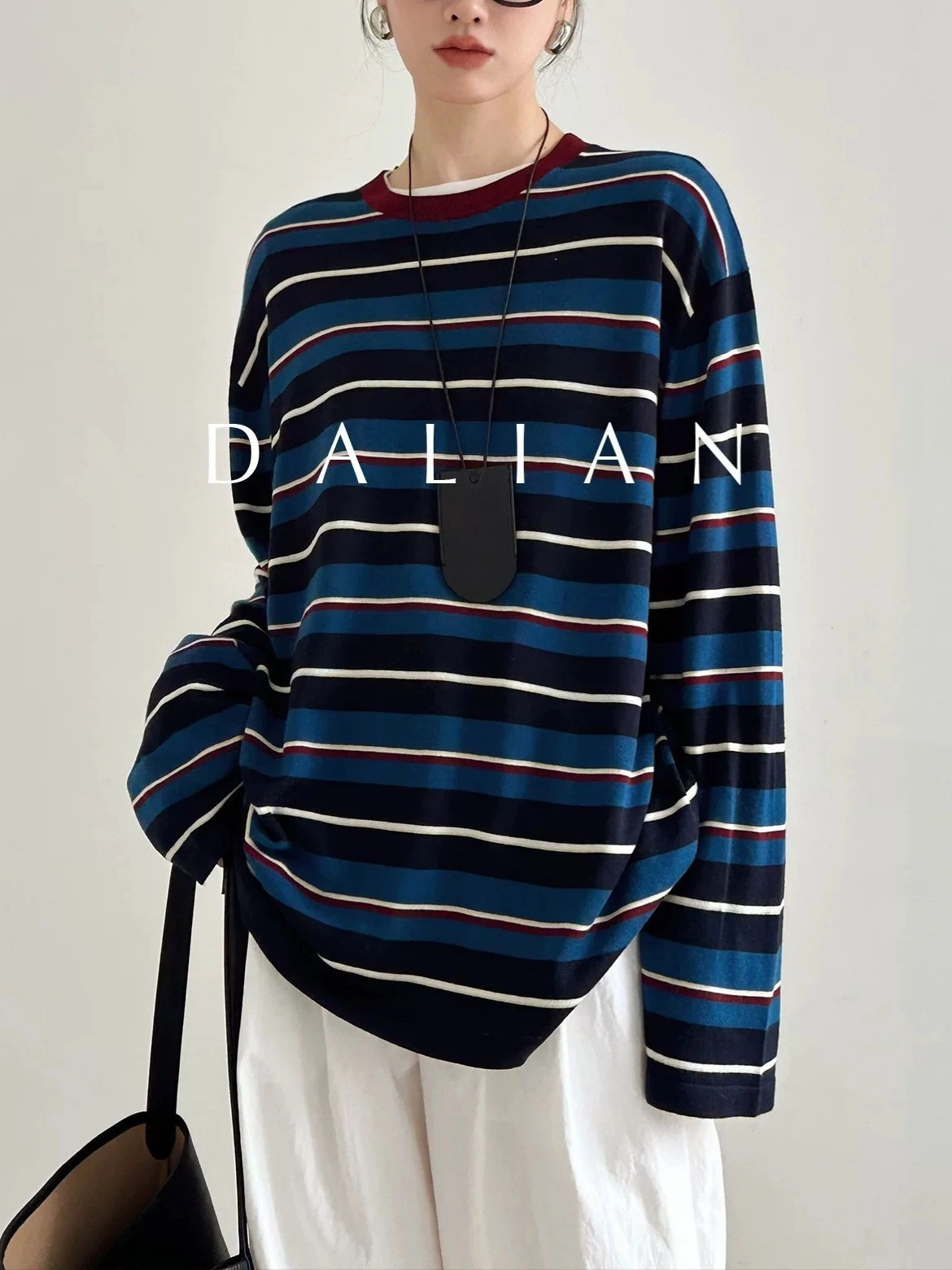 Woolen silk retro warm long-sleeve