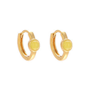 Transfronterizos europeos y estadounidenses ins viento TK venta caliente universal nicho de piedra natural simple primavera y verano pendientes de orejas pequeñas pendientes de orejas mujeres