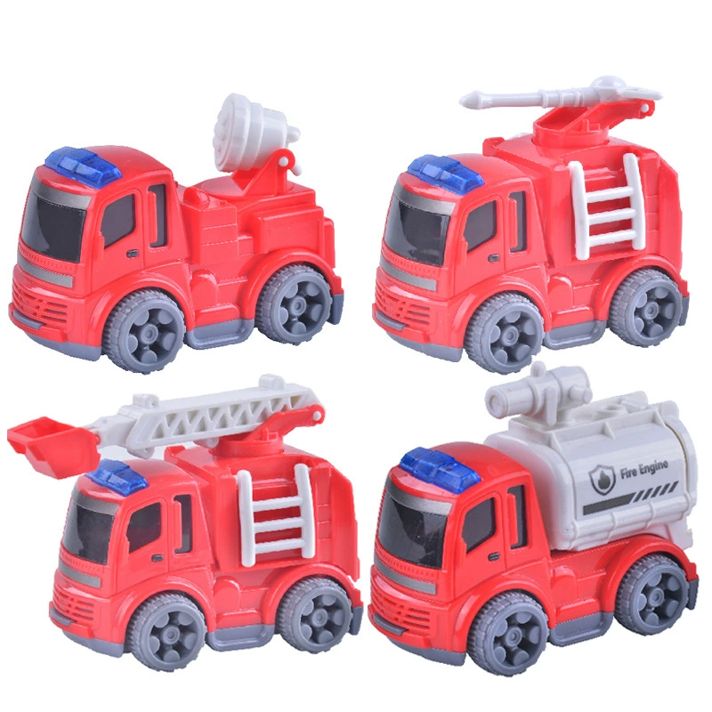 Детская инерционная мультяшная toy машина для мальчиков и девочек, набор, подарочная коробка, инерционная машина, пожарная машина