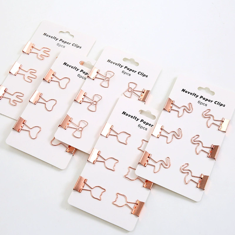 Креативный металлический маленький зажим гальваническое покрытие ослепительный офисный зажим фотоклип креативная трансграничная папка студенческий цветной зажим