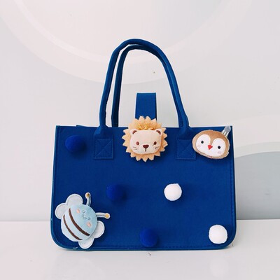 두꺼운 로얄 블루 3 피스 세트 30*18*20