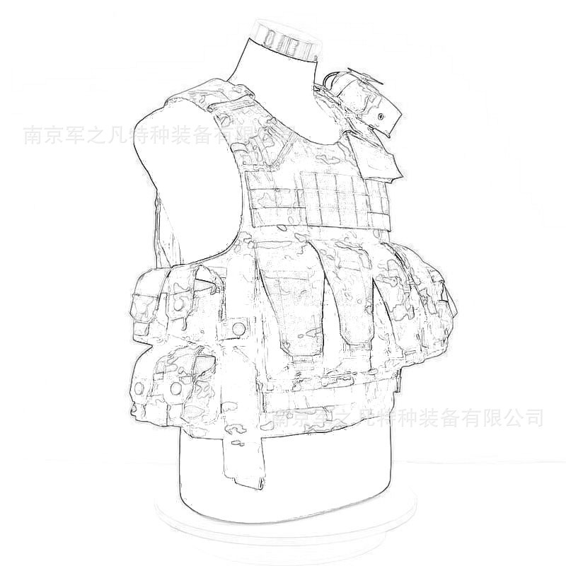 21 New Woodland Star K Combat Carrying Equipment Warrior Individual Tactical Vest Vest Bullet Bag Protective Equipment