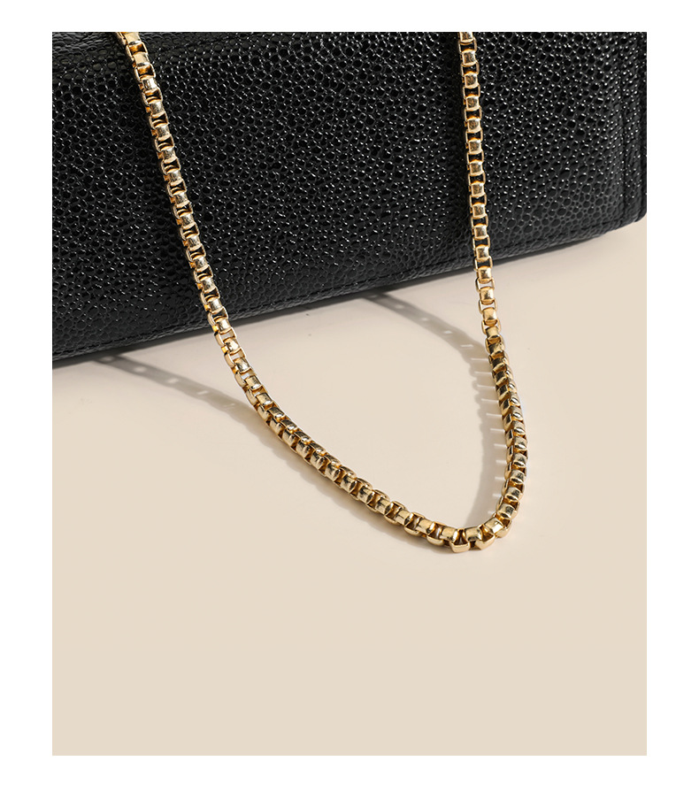 Borsa in caviale con diamanti a quadrifoglio per donna Borsa a tracolla singola con tracolla a spalla singola con temperamento di nuova moda estiva 2024_voghion.com