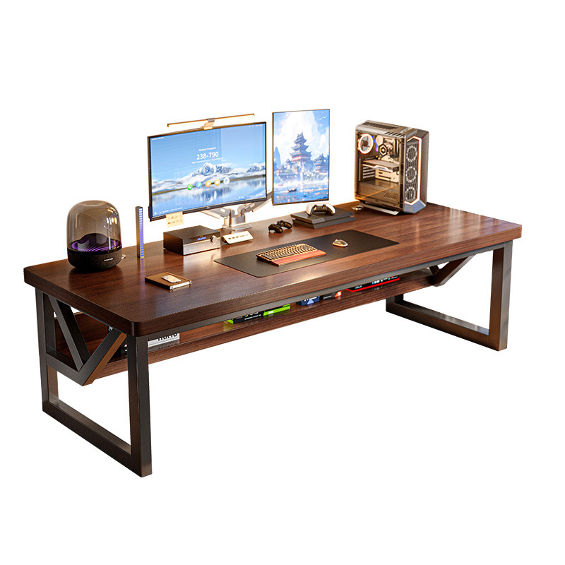 Mesa de computadora mesa de escritorio mesa doméstica mesa de trabajo dormitorio rectangular mesas de doble mesa mesa de deportes electrónicos sillas simple mesa de oficina