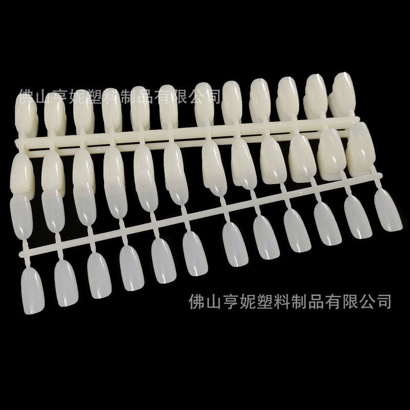 Nail art shop 10 pieces Japanese round head oval 24 color transparent natural white practice nail wholesale Nail art shop 10 pieces Japanese round head oval 24 color transparent natural white practice nail wholesale