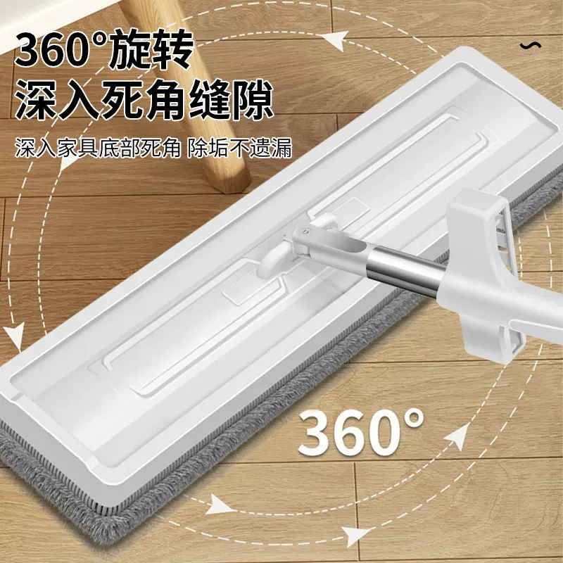 2025新款免手洗懒人拖地平板拖把神器墩布家用一拖净干湿两用拖布