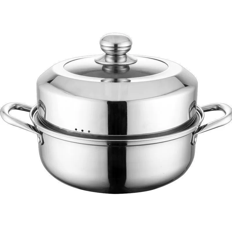 28cm thicker steamed hot pot soup pot steaming soup pot boiled pot electromagnetic furnace gas furnace 燃 用 通 通 通 通 2 2 2 2 2