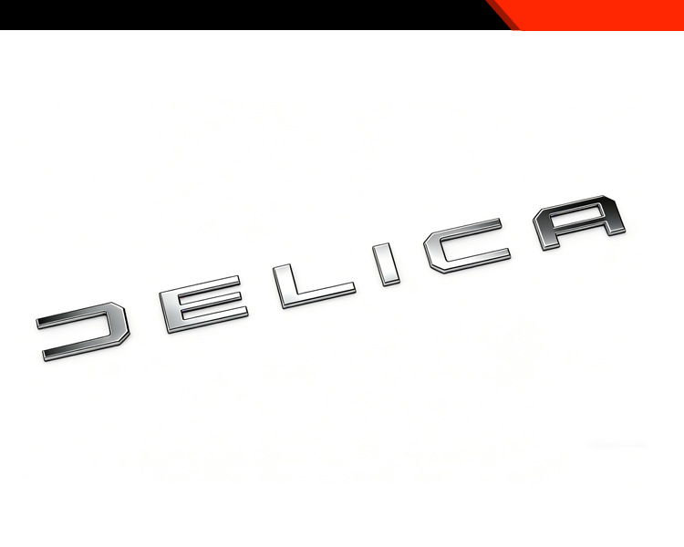 Suitable for Mitsubishi 25 Delica Mini Modified Rear Trunk Car Logo Letter Decorative Stickers Car Supplies