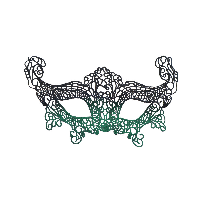 Nueva máscara de mascarada transfronteriza, máscara, fiesta de Halloween, espectáculo de carnaval, accesorios de peinado de encaje, máscara para los ojos