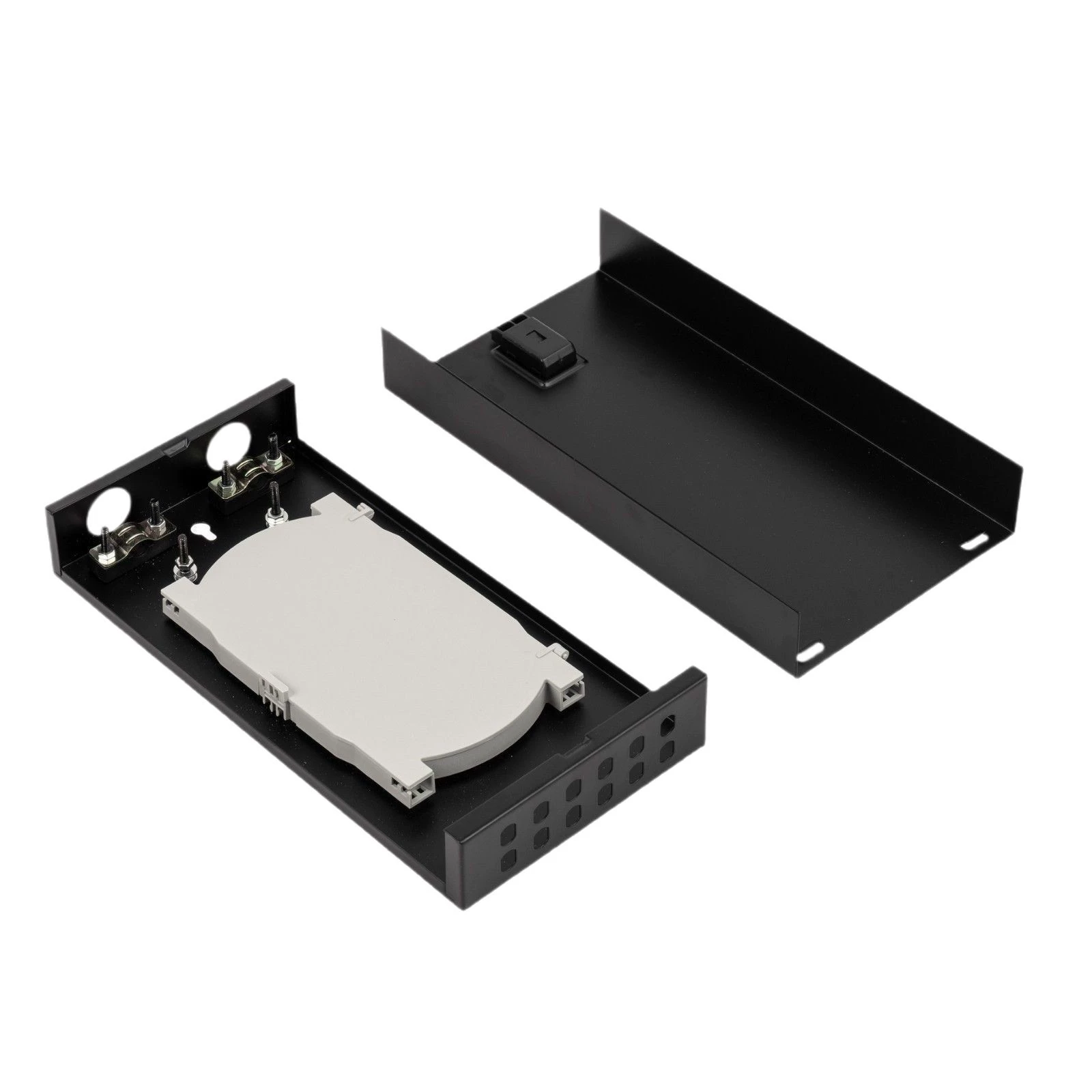 Box for fiber fusion splicing, wall-mounted, 12-port ST/FC empty box, 12-port ST desktop terminal box, fiber optic distribution frame