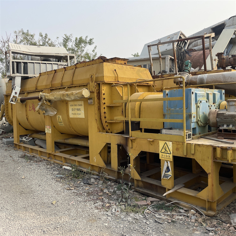 二手双轴桨叶干燥机  5000升污泥干燥设备 自动化操作