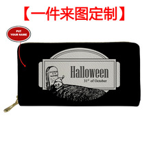 亚马逊跨境新款死神蝙蝠logo万圣节派对女生钱包便捷手拿包可代发