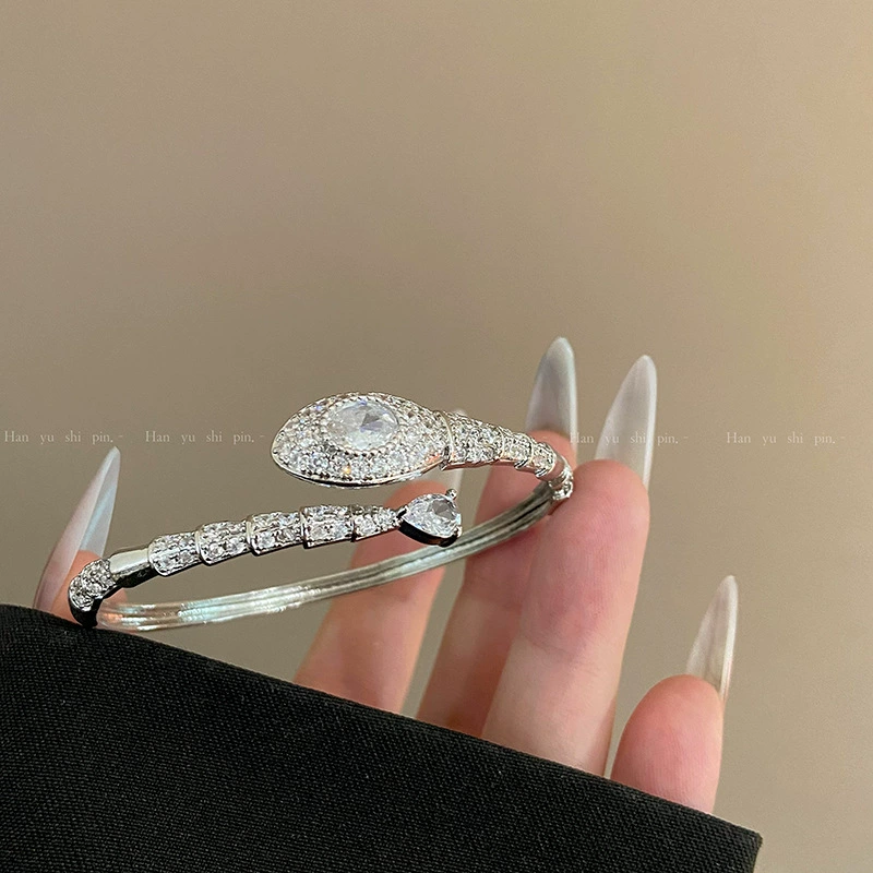 Зирконий, модный небольшой дизайн sapphire браслет, микро инкрустировка, цветочный