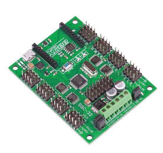 32-way steering gear controller biped robot 6DOF manipulator multi-degree of freedom control offline programming storage