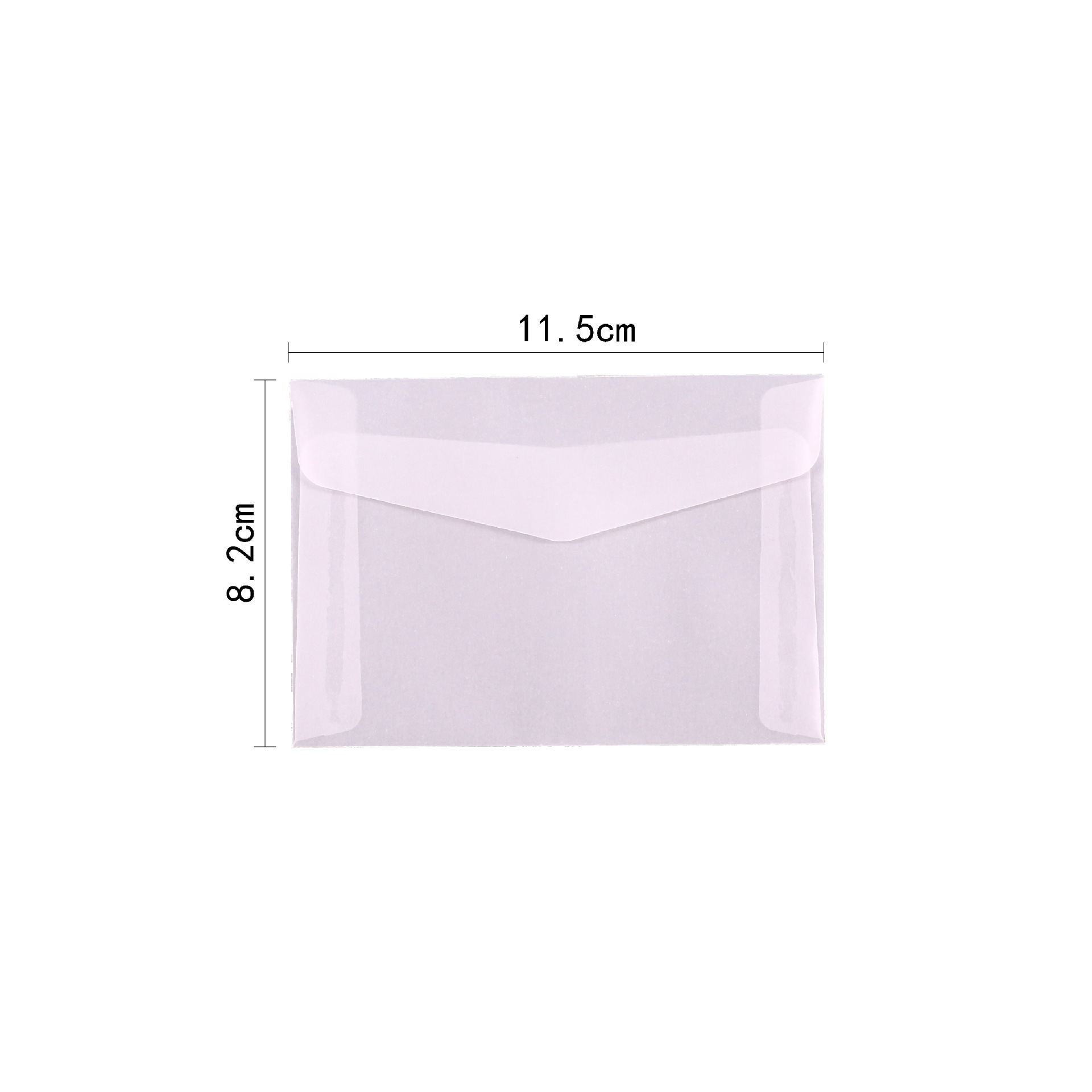 Sobres de papel de ácido sulfúrico transparente al por mayor bolsa de embalaje de invitación de boda tarjeta de bronceado manicura de sentido avanzado bolsa de sobres en blanco