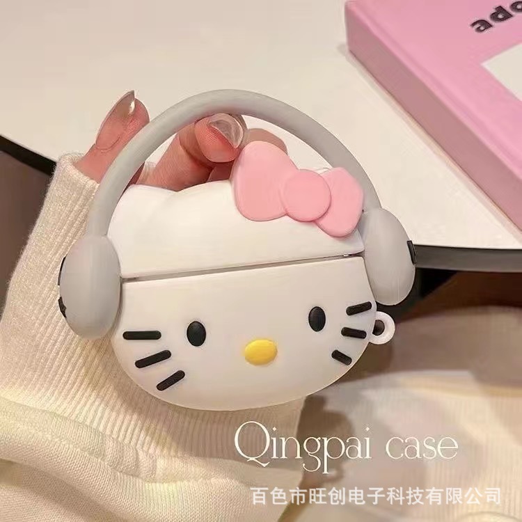 Airpods 4 generación cubierta de auriculares bluetooth nueva caricatura encantadora silicona cubierta de auriculares bluetooth