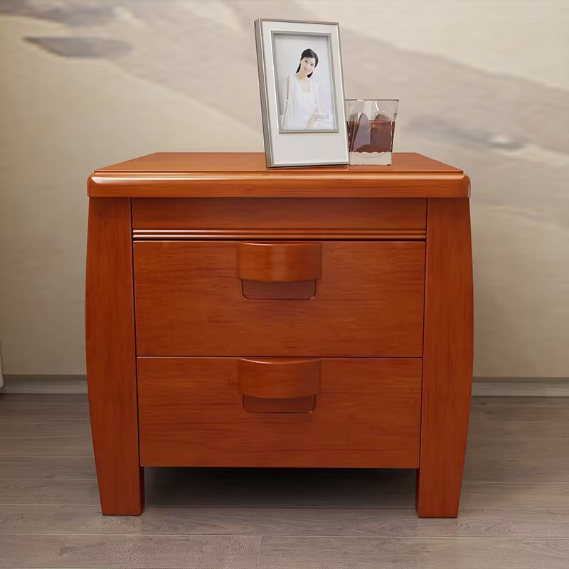 All Solid Wood Bedside Table Small Simple Modern Bedside Small Cabinet Storage Cabinet Simple Bedroom Multifunctional Storage Cabinet